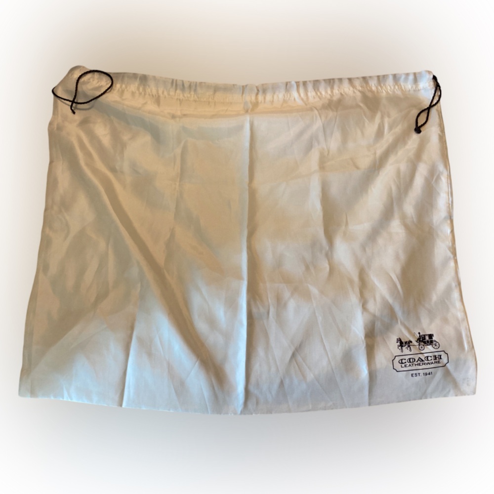 Coach Cream Drawstring Travel Dust Bag 23.5"X 19"